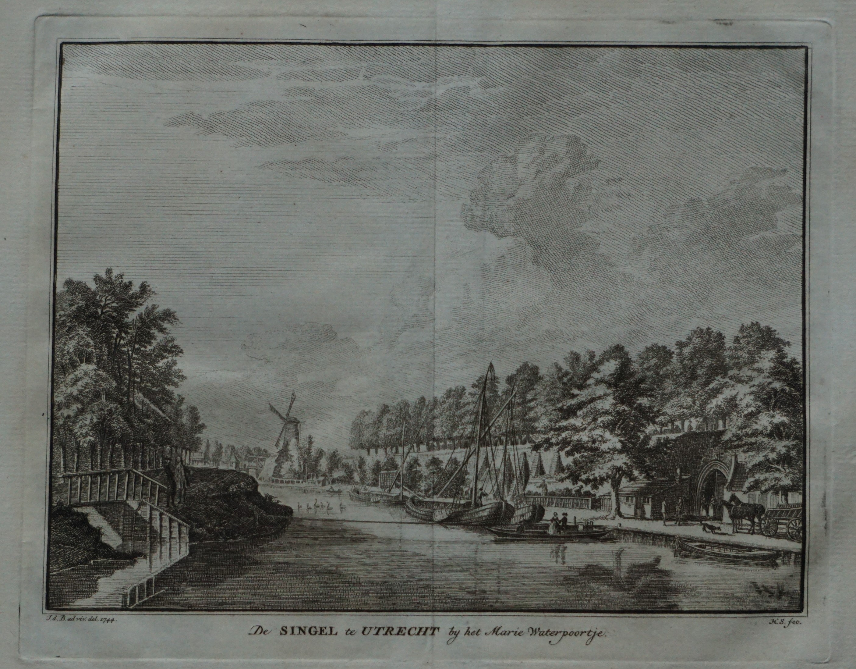 De Singel bij het Maria Waterpoortje - ca. 1750