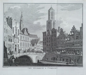 Het Stadhuis en de Dom - 1756