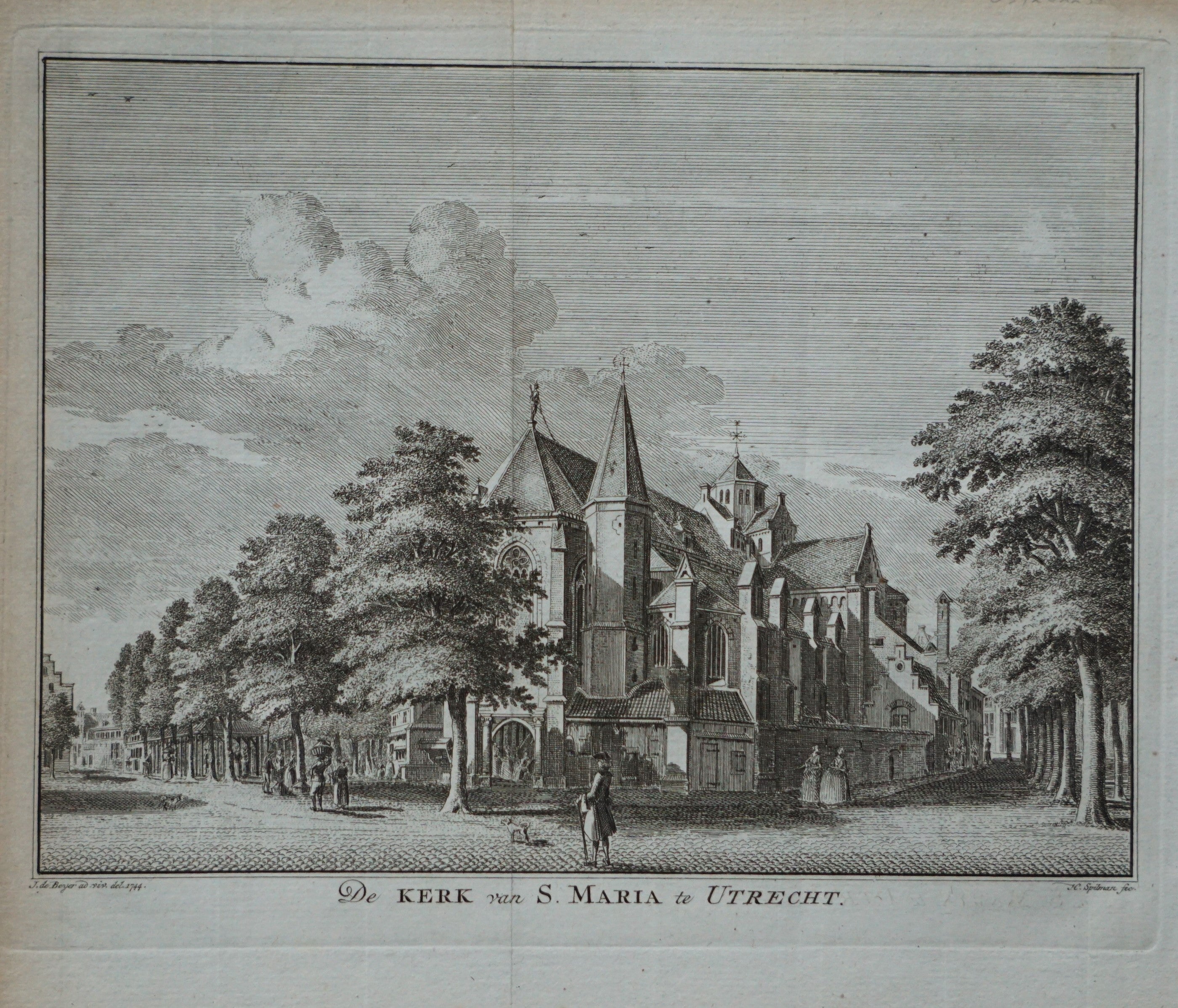 De Mariakerk te Utrecht - ca. 1750