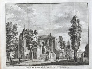 De Kerk van St. Pieter te Utrecht - ca. 1750