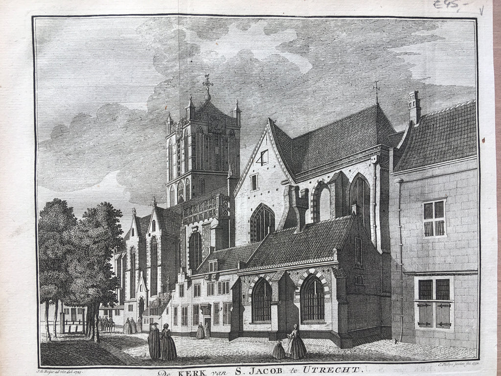 De Kerk van St. Jacob te Utrecht (Jacobikerk) - ca. 1750