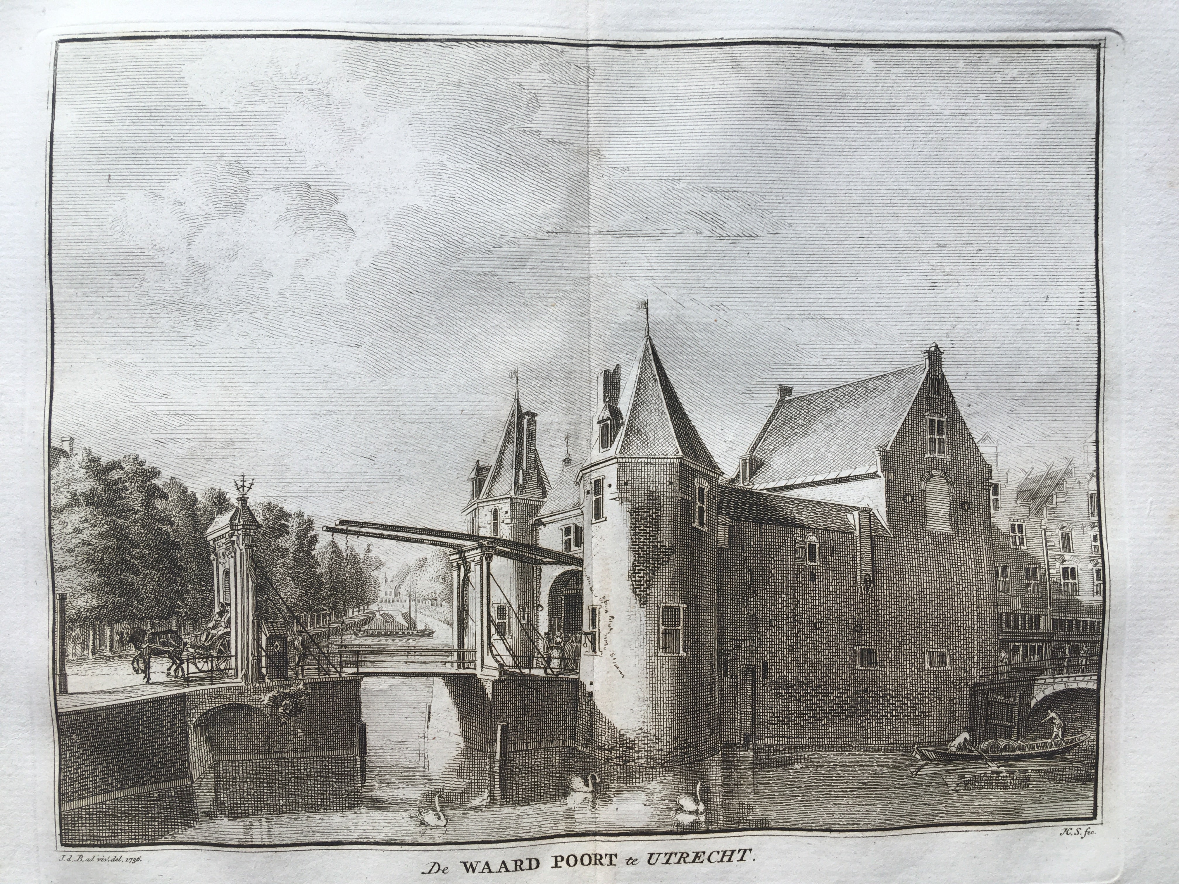 De Waard Poort te Utrecht - ca. 1750