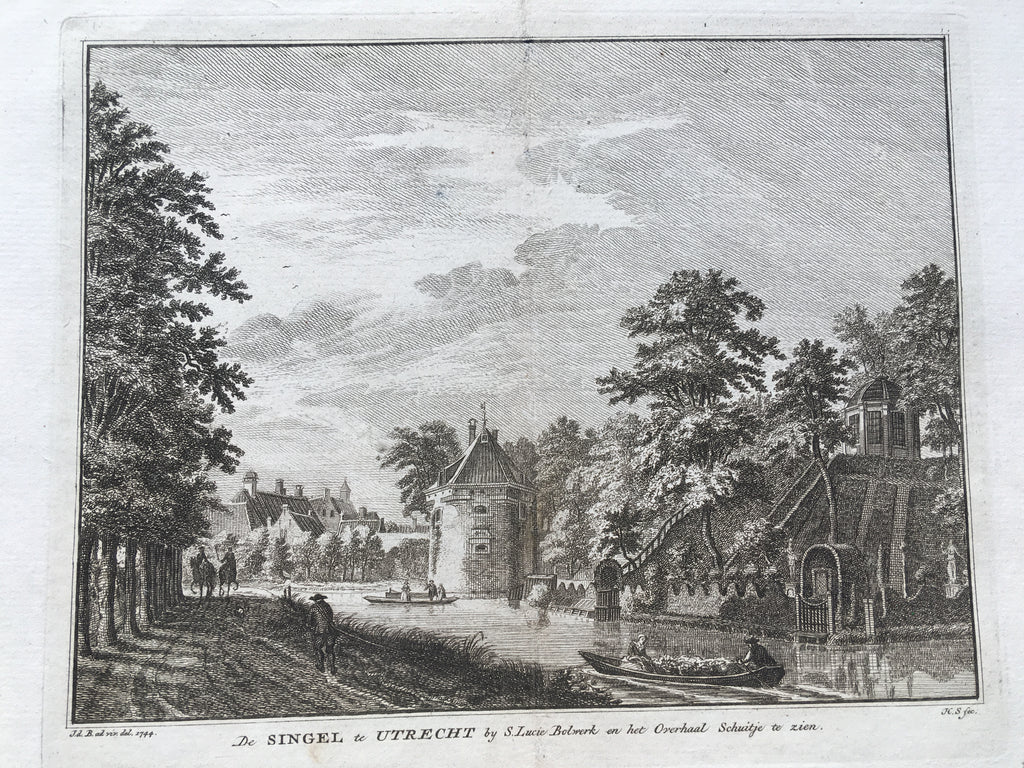 Het St. Lucie Bolwerk te Utrecht - ca. 1750