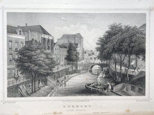 Oude Gracht te Utrecht - 1858