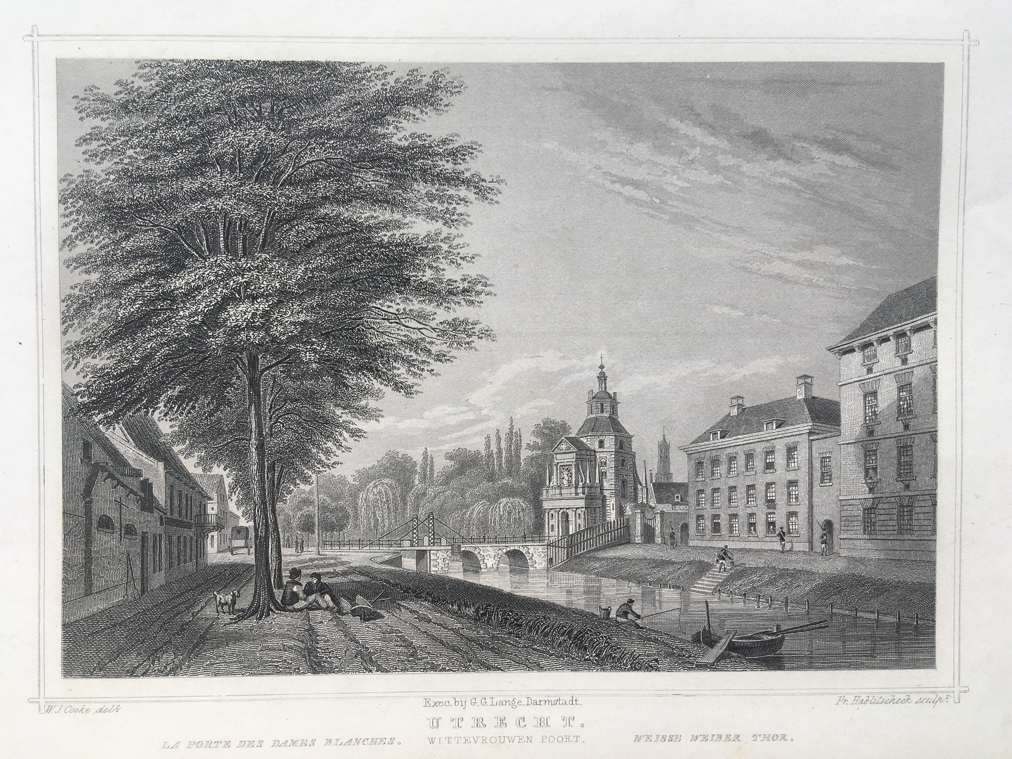 Wittevrouwenpoort te Utrecht - ca. 1860