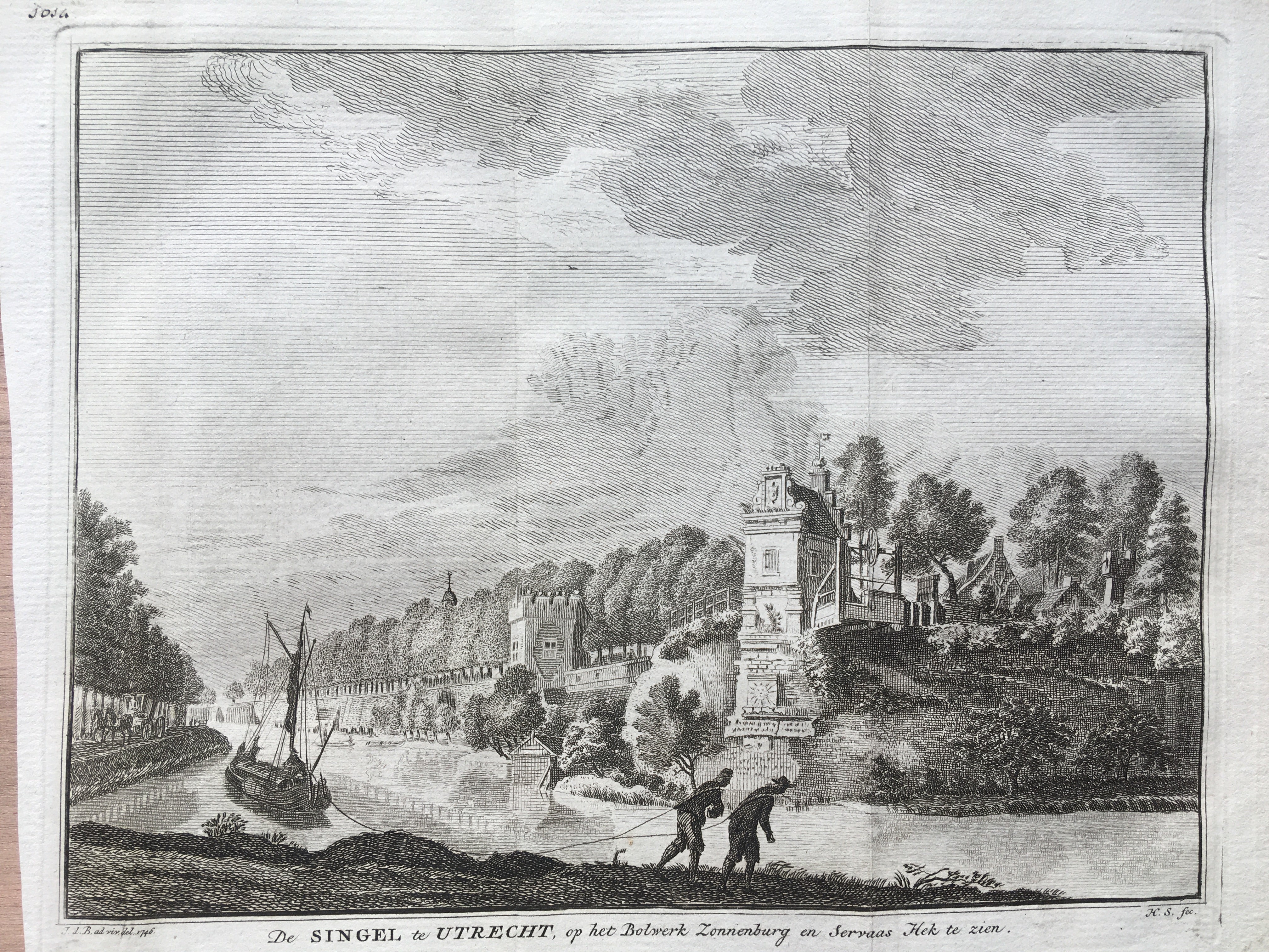 Bolwerk Zonnenburg te Utrecht - ca. 1746