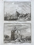 St. Sebastiaans of Kruis-Gasthuis te Utrecht, en Het Park buiten Utrecht - ca. 1750