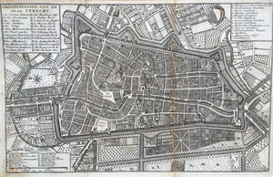 Stadsplattegrond van Utrecht - I. Tirion - 1758
