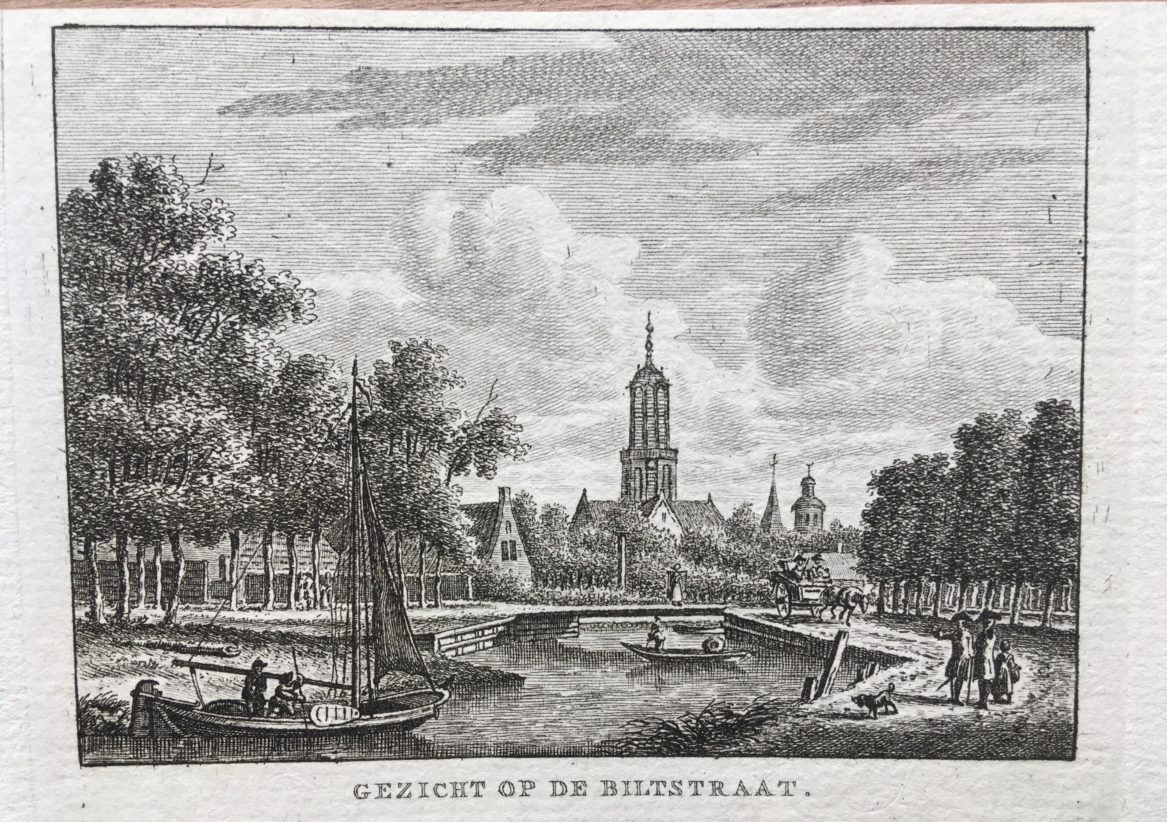 Gezicht op de Biltstraat- H. Spilman- ca. 1750
