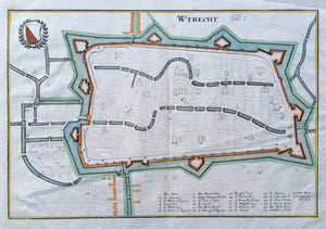 Stadsplattegrond van Utrecht - ca. 1659