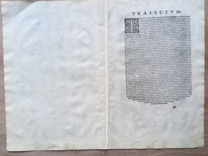 Stadsplattegrond Trajectum (Utrecht),- G.Braun & F.Hogenberg - circa 1585.
