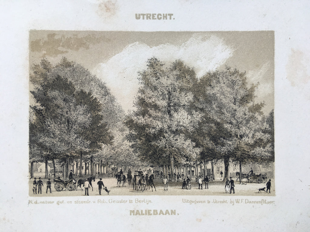 Maliebaan te Utrecht- circa 1880.