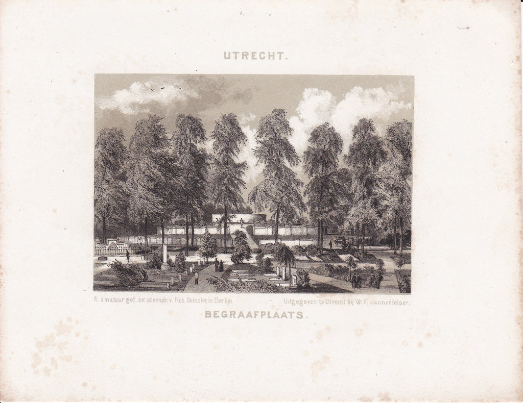 De begraafplaats te Utrecht- circa 1860