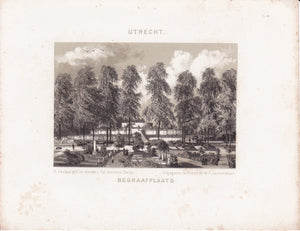 De begraafplaats te Utrecht- circa 1860