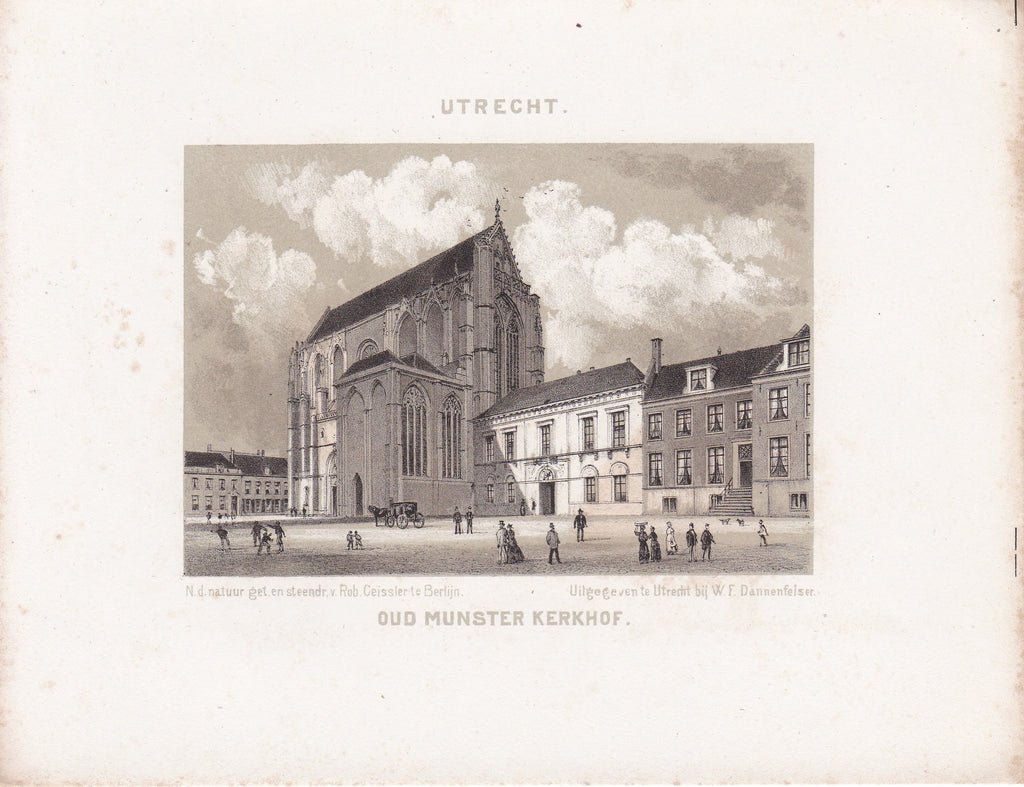 Het Oud Munster Kerkhof- circa 1860.