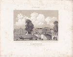 De Willemsbrug en het Bureau van de Staatspoorwegen te Utrecht- circa 1860.