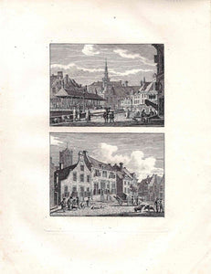 De Vismarkt en de Varkensmarkt te Utrecht- circa 1788