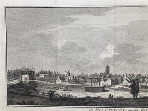 Utrecht gezien vanaf het Paardenveld-1756.