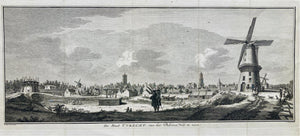 Utrecht gezien vanaf het Paardenveld-1756.